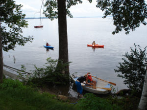 A photo of kayakers.