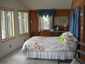 Photo of front bedroom overlooking the waterfront.